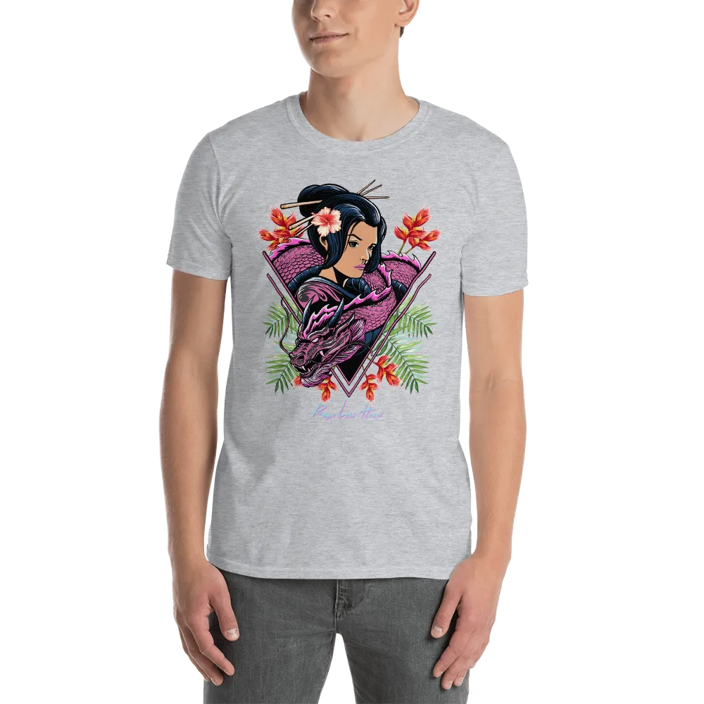 Rogue Labs Geisha Dragon Mens T-Shirt