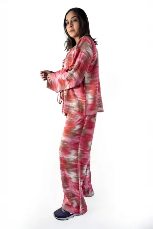 Rosé Sunset Tie-Detail Set