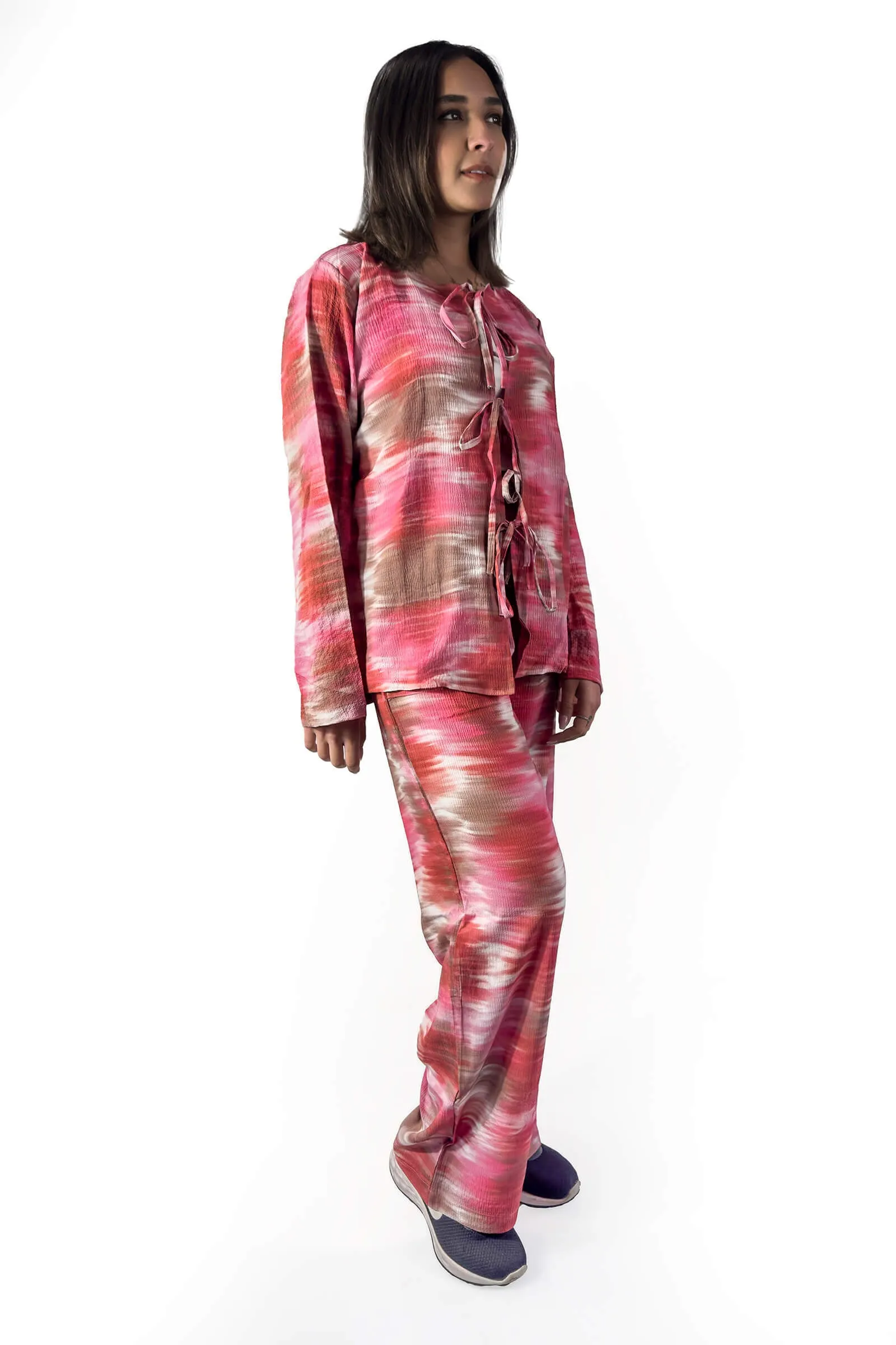 Rosé Sunset Tie-Detail Set