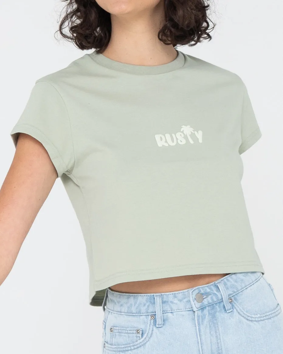 RUSTY PALM CLASSIC SLIM FIT CROP TEE