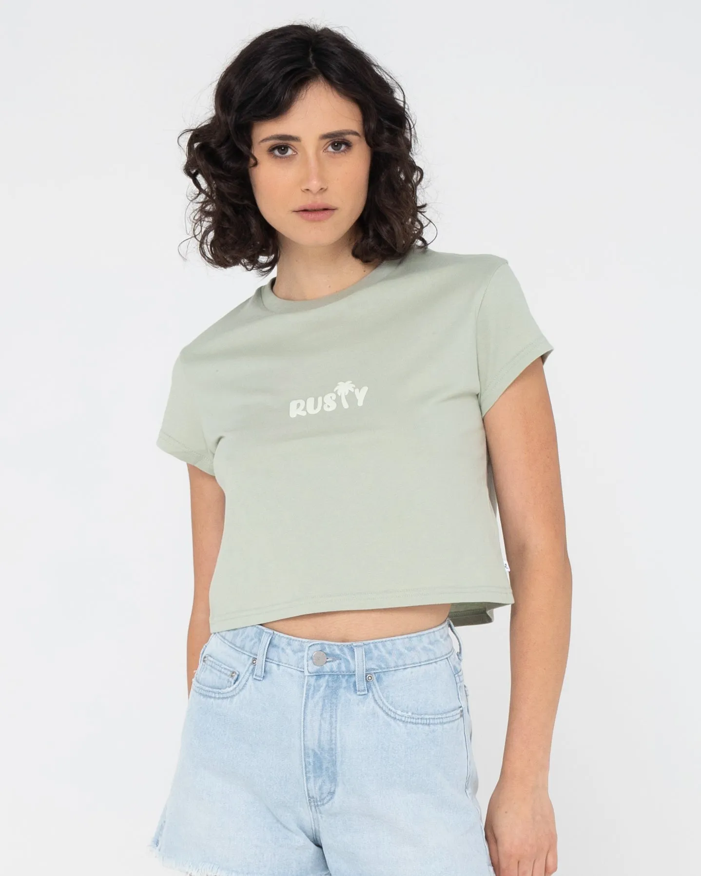 RUSTY PALM CLASSIC SLIM FIT CROP TEE