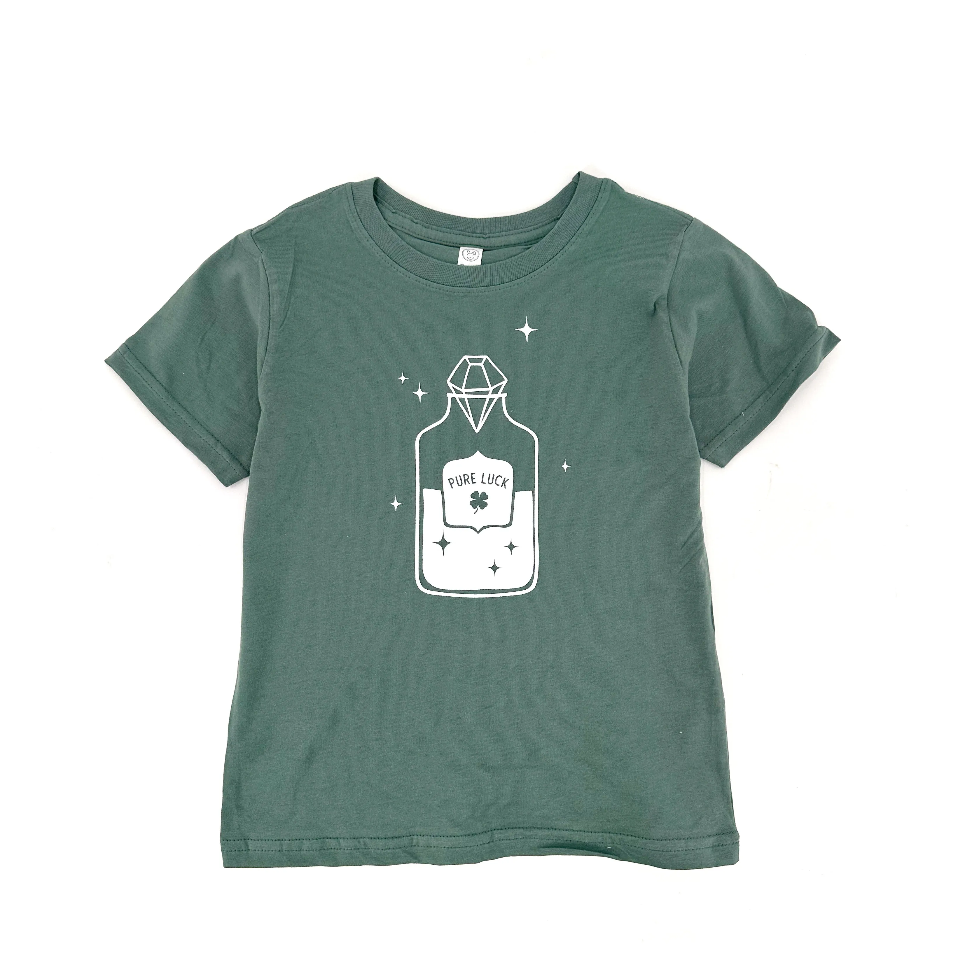 Sage Green Pure Luck Potion Kids Shirt, Saint Patrick’s Day Tee