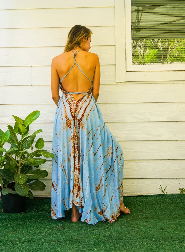 Sandswept Sky Hand Dyed Maxi Dress