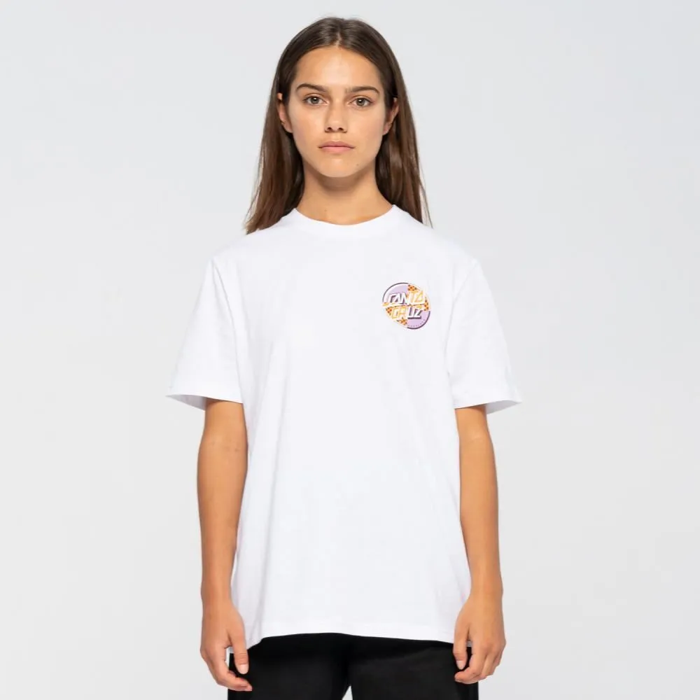 Santa Cruz Womens T-Shirt Intro Dot T-Shirt - White