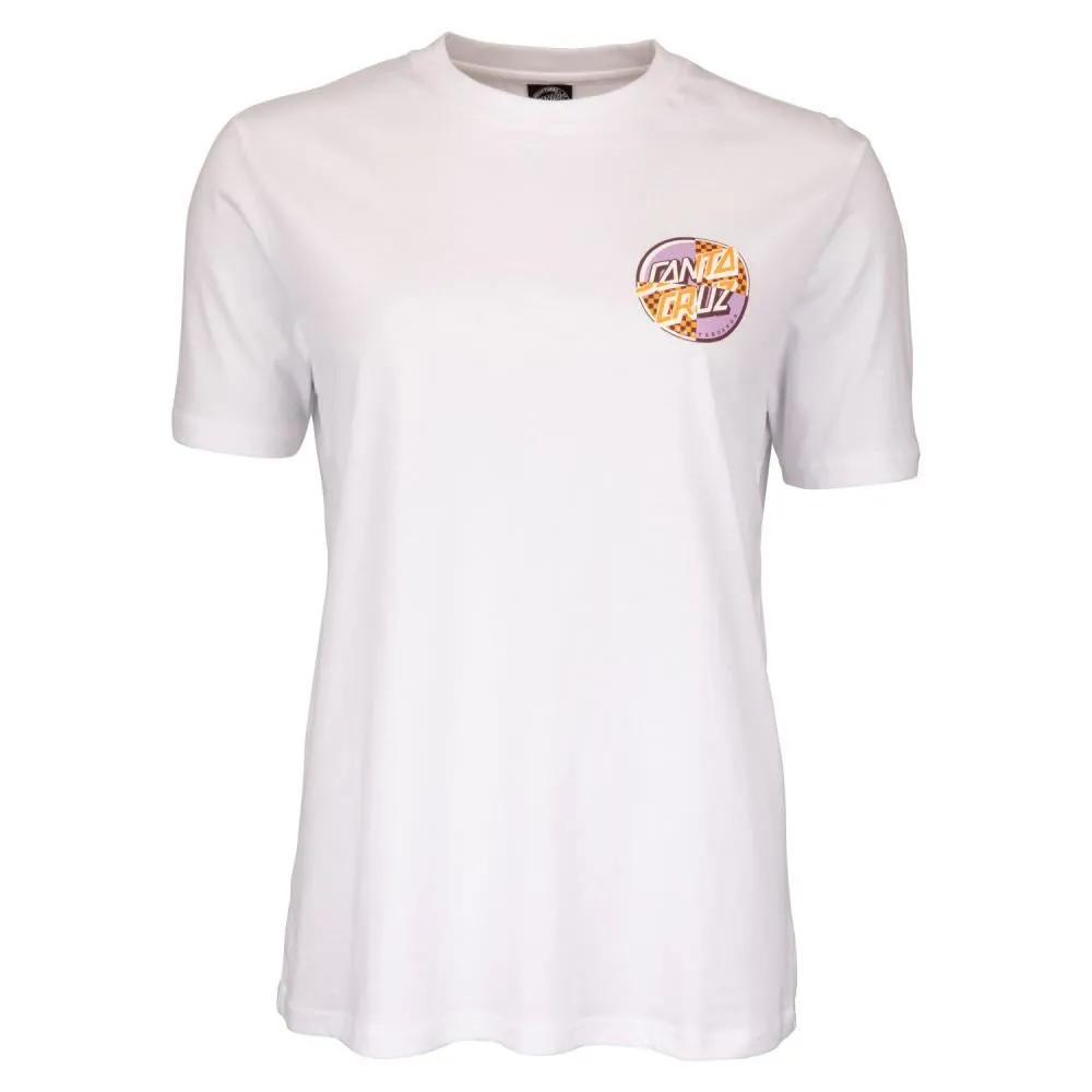 Santa Cruz Womens T-Shirt Intro Dot T-Shirt - White