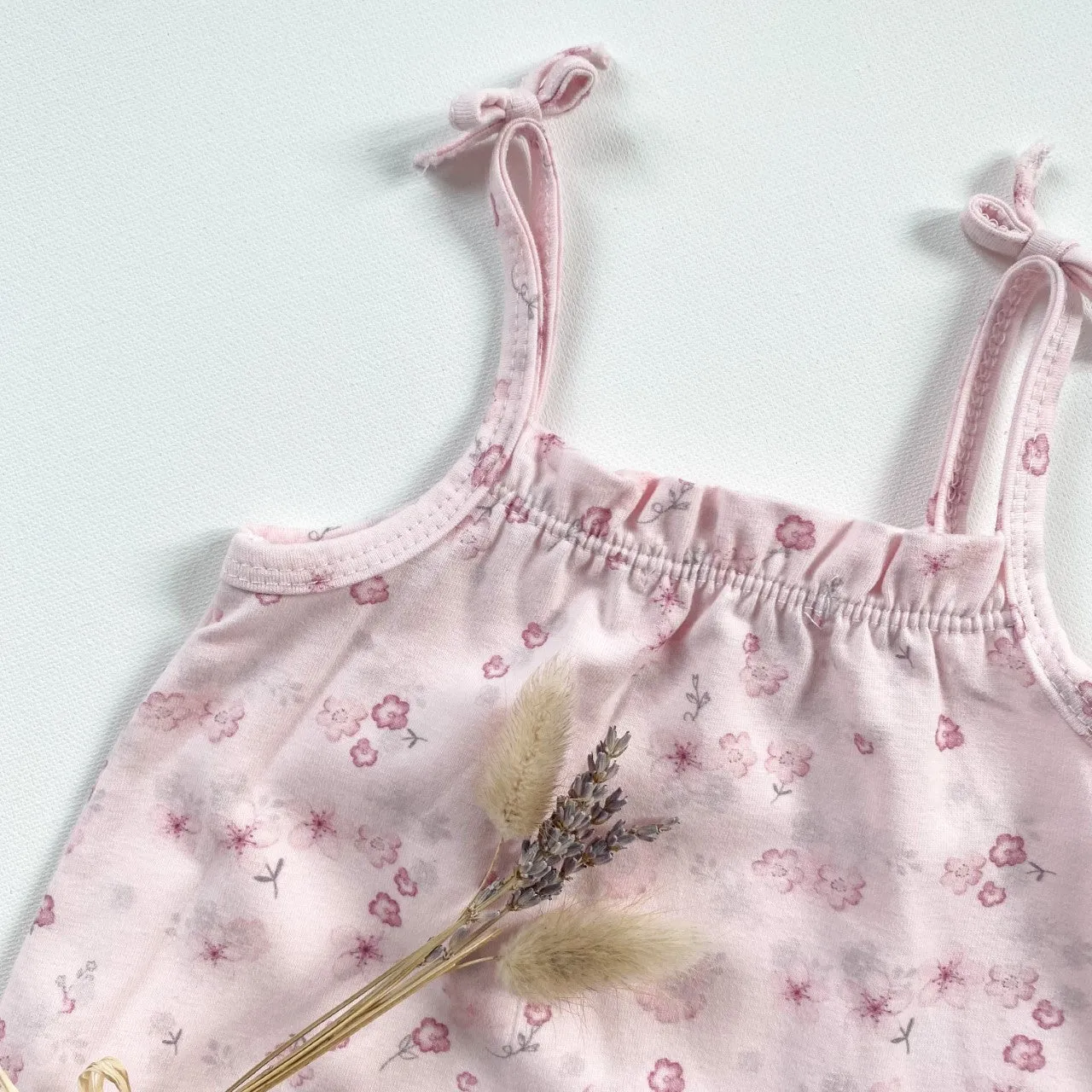Savannah Pink Vest Romper