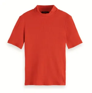 Scotch & Soda Slim-Fit Mock Neck T-Shirt