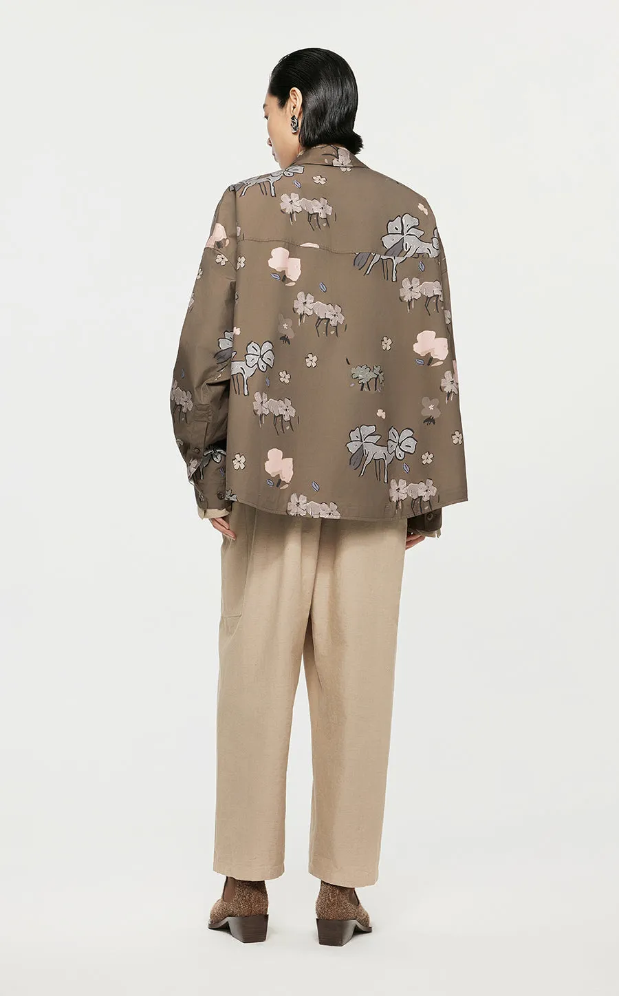 Shirt/JNBY Loose Fitting Long-sleeved Shirt