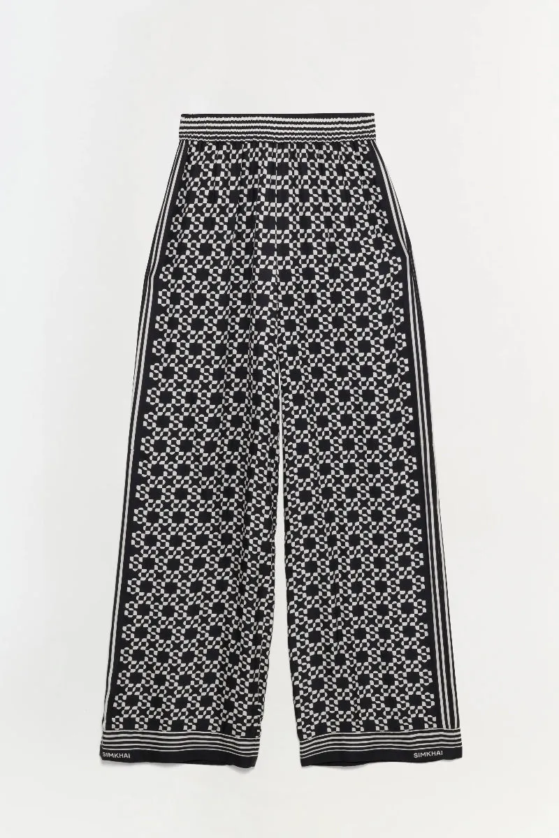 SIMKHAI - Zuna Straight Leg Pajama Pant in Black