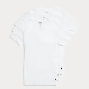 Slim Fit Crewneck Pack of Tees | White