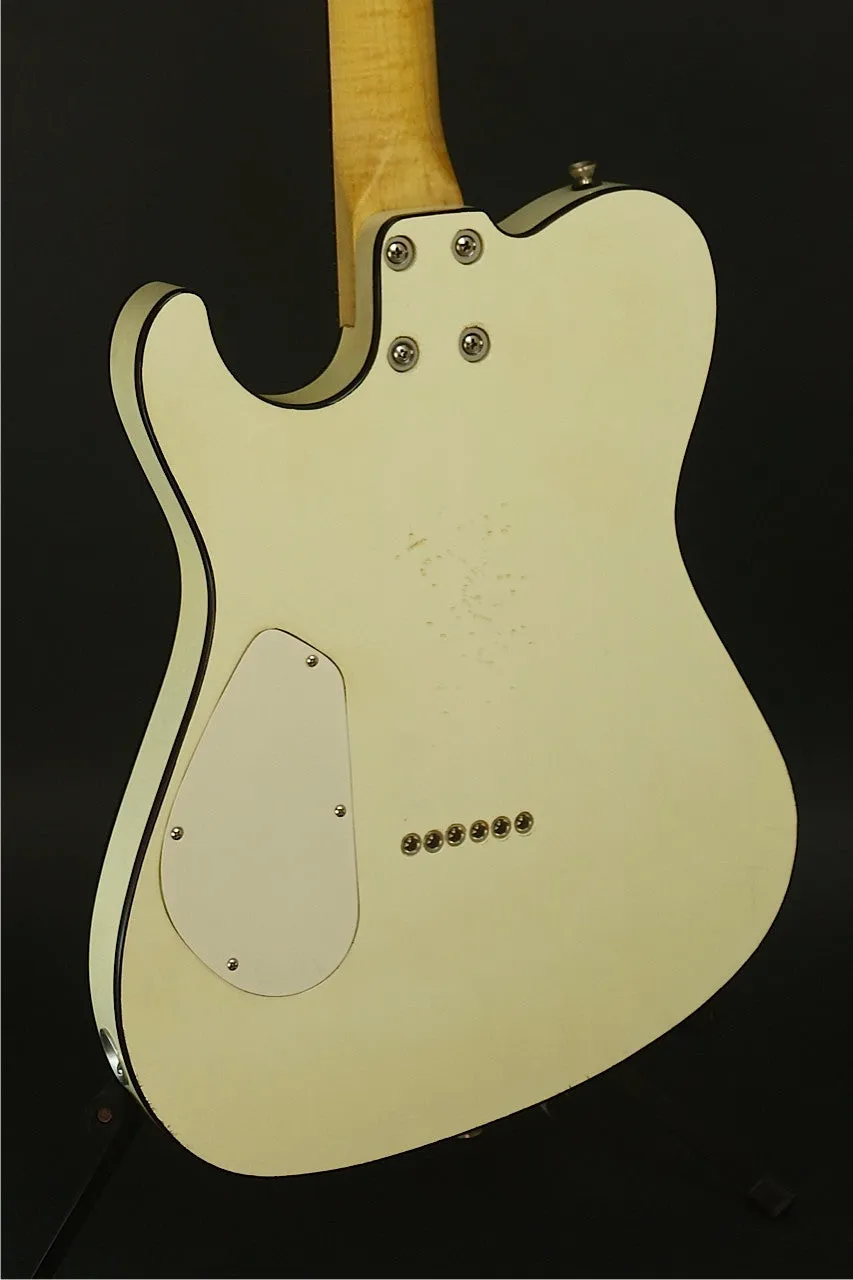 SOLD  Asher 2013 T Deluxe™ Guitar, Relic Olympic White w/ Bigsby, #737