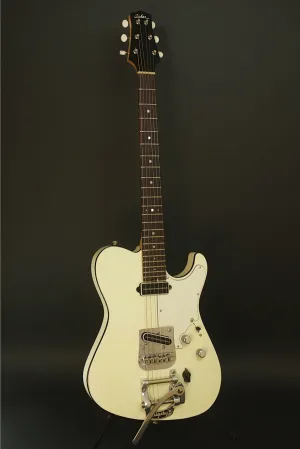 SOLD  Asher 2013 T Deluxe™ Guitar, Relic Olympic White w/ Bigsby, #737
