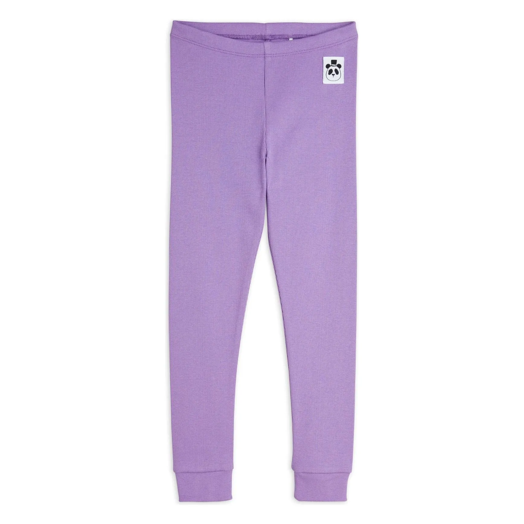 Solid Rib Leggings - Purple