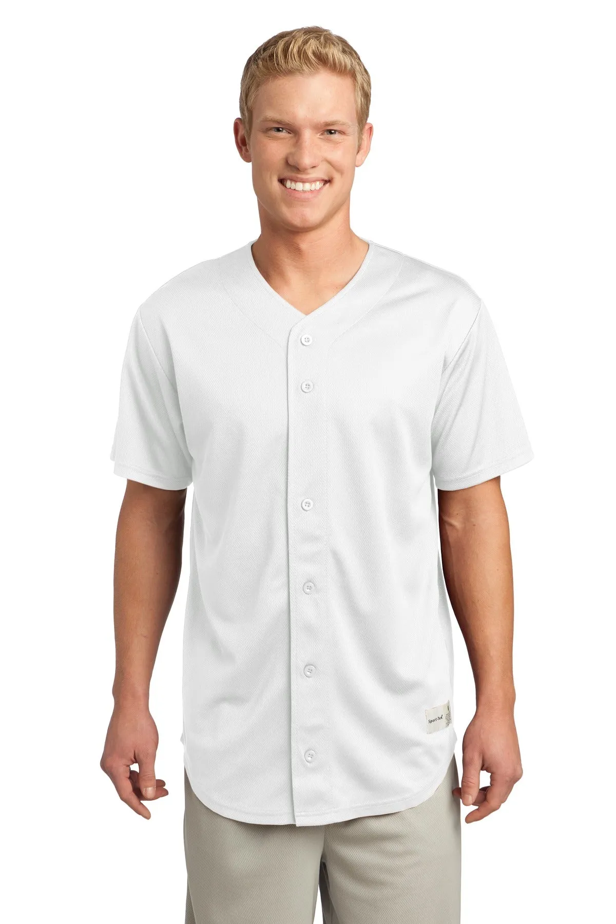 Sport-Tek¨ PosiCharge¨ Tough Mesh Full-Button Jersey. ST220