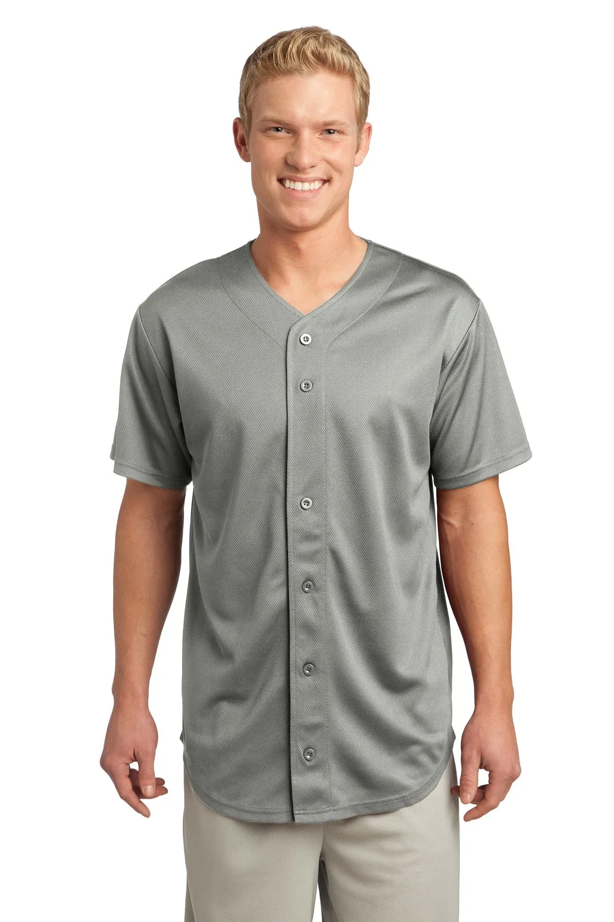 Sport-Tek¨ PosiCharge¨ Tough Mesh Full-Button Jersey. ST220