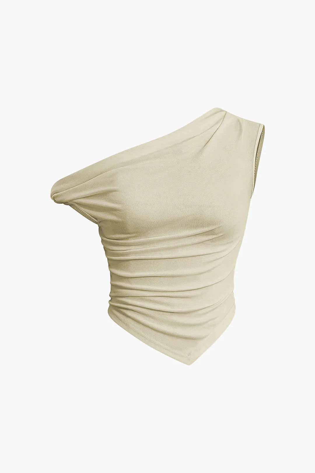 Stacey - Asymmetrical Twist Ruched Woman's T shirt