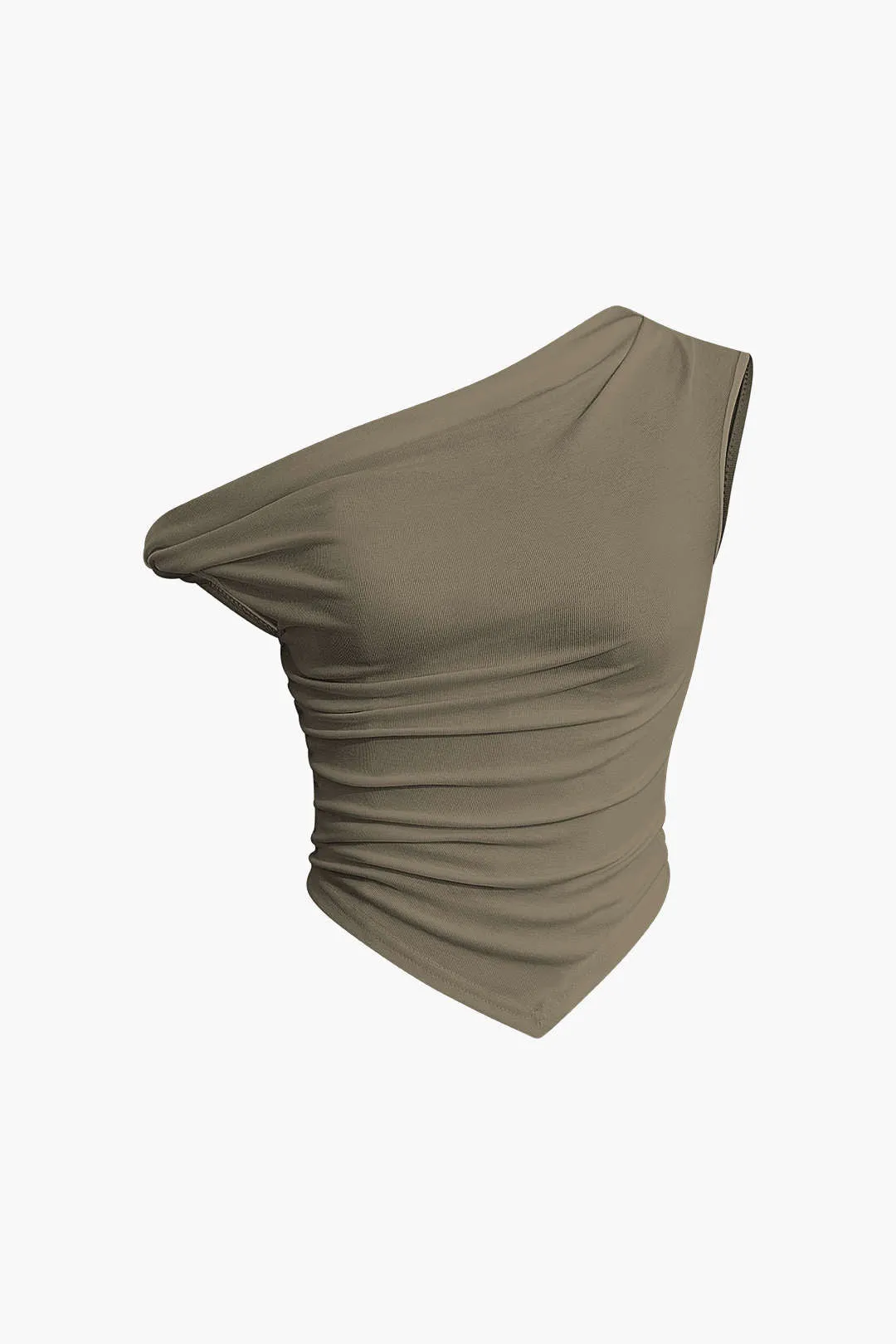 Stacey - Asymmetrical Twist Ruched Woman's T shirt