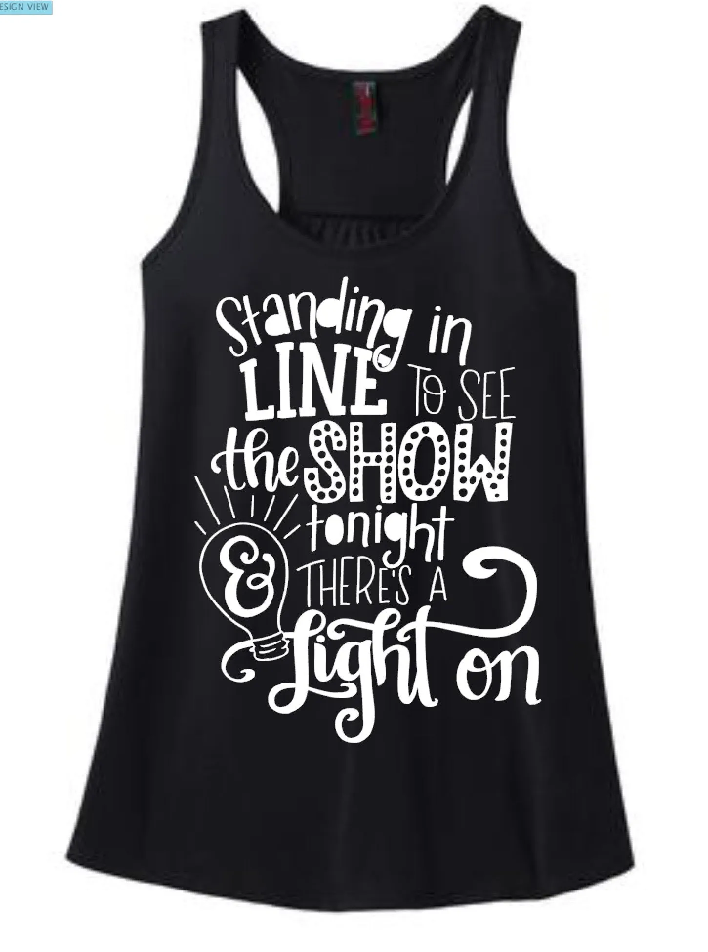 Standing in Line to See the Show Tonight and There's a Light On Red Hot Chili Peppers Lyrics Concert Tee