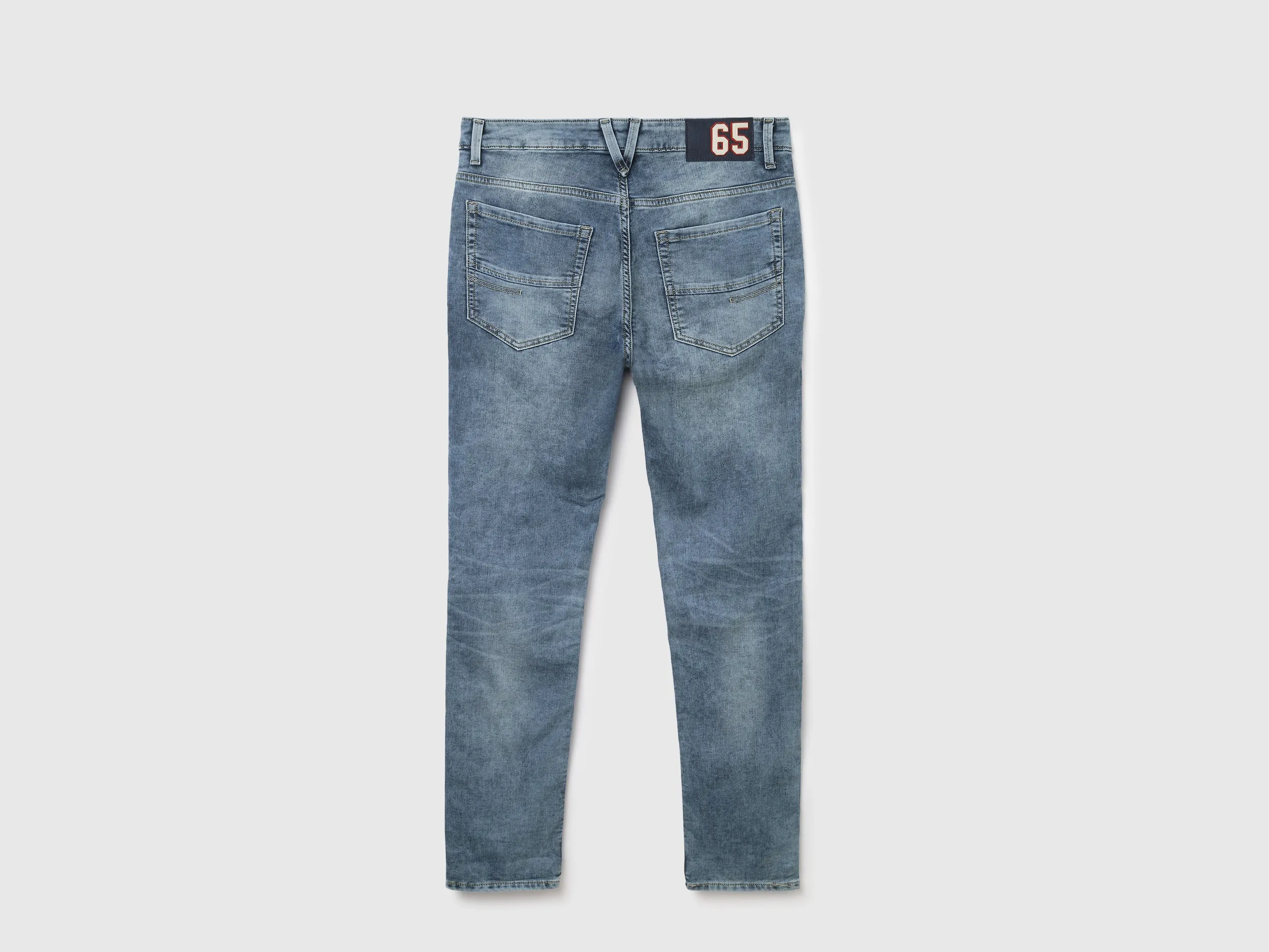 Stone Wash Low Rise Slim Fit Jeans