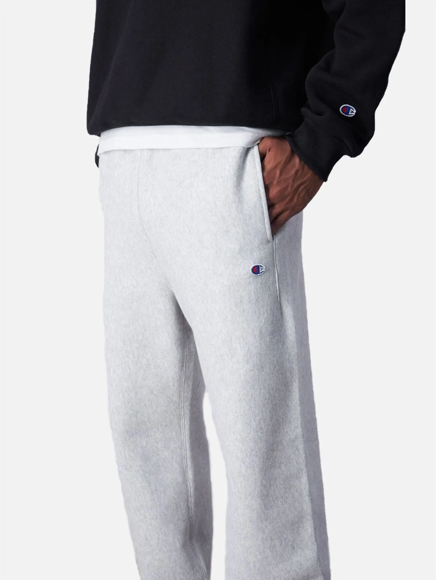 Straight Hem Pants - Grey