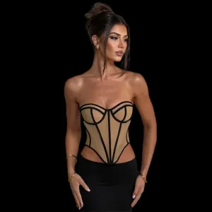 Strapless Corset Top for Women