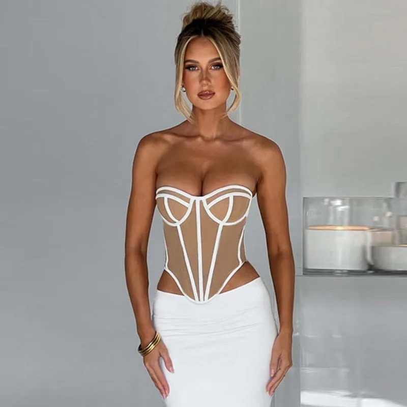 Strapless Corset Top for Women