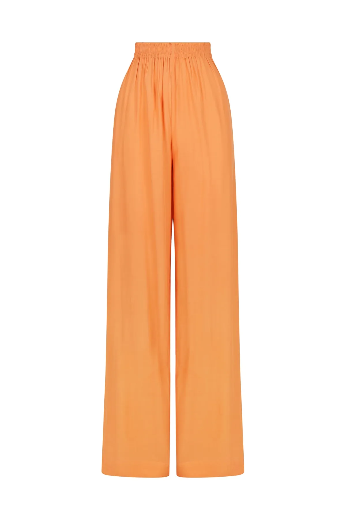 Strapless Ruffled Top | Straight Leg Pant