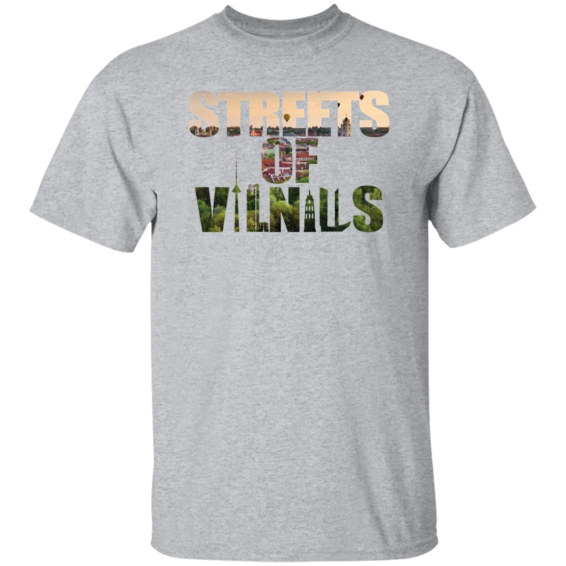 Streets of Vilnius - Men's Classic Short Sleeve T-Shirt