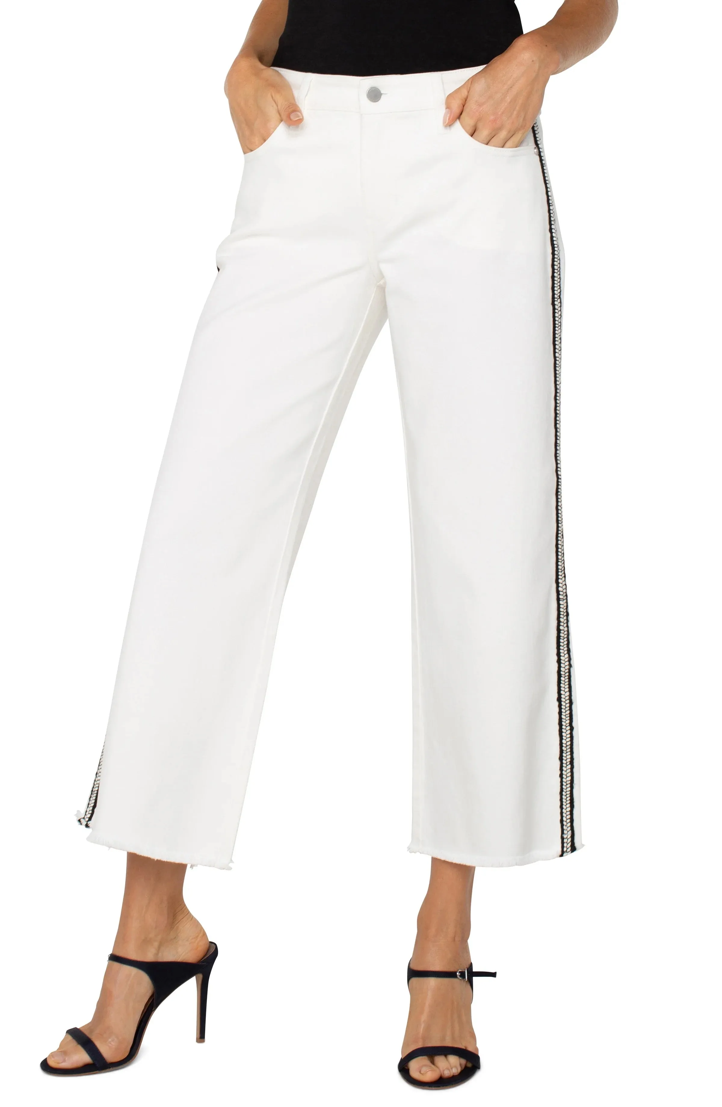 Stride Striped Crop Jean