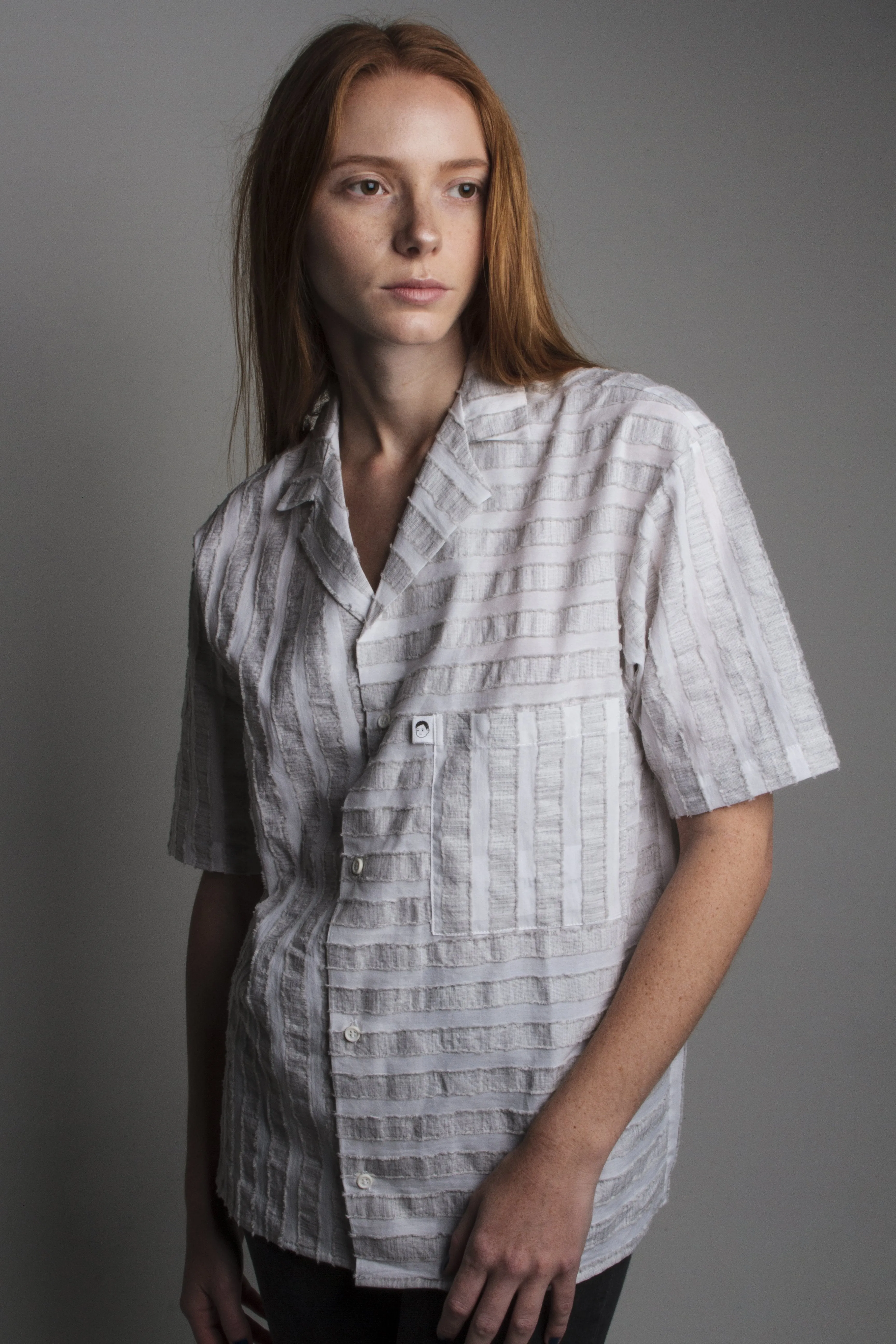 Stripe Cut Dobby Shirt