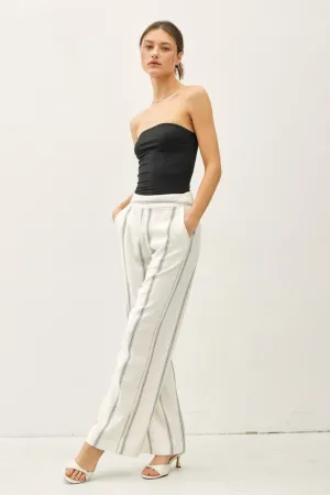 Striped Straight Leg Pants