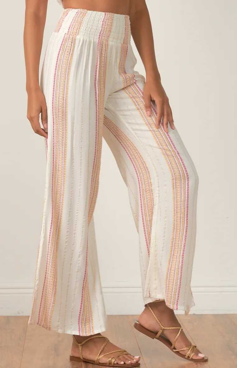 Striped Wide Leg Flowy Pants