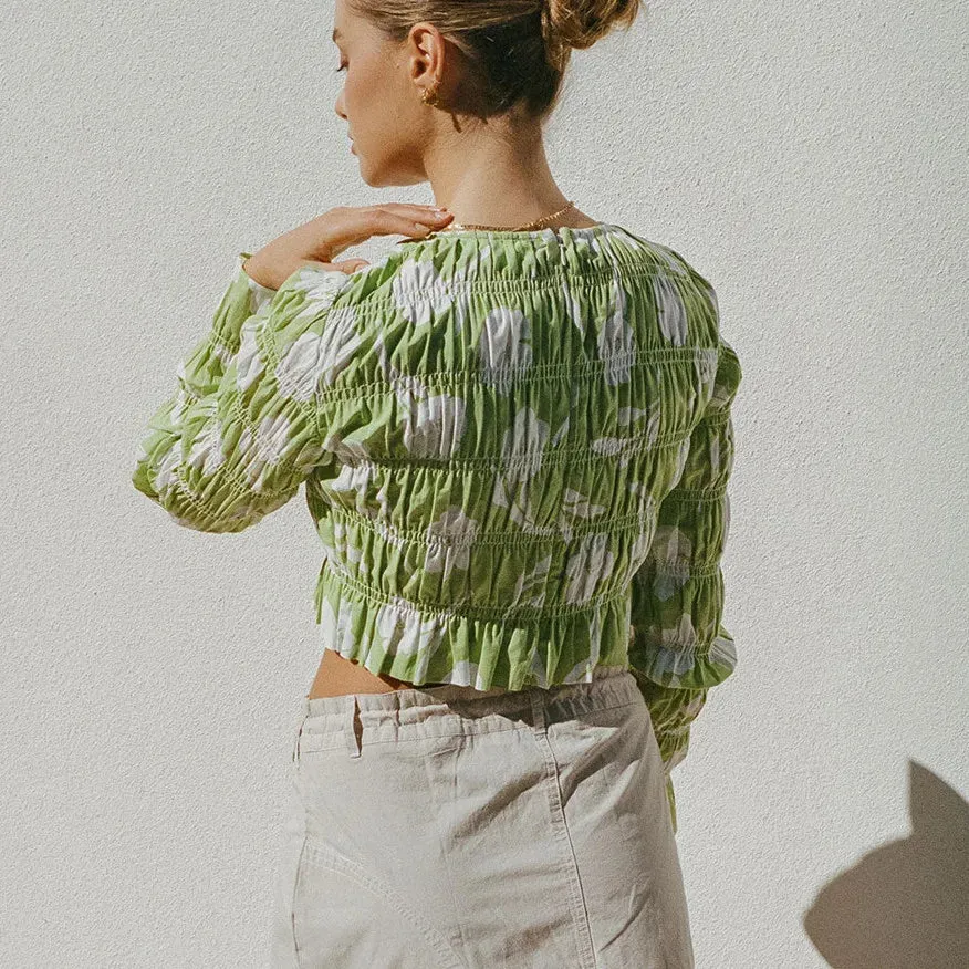 Stylish Long Sleeve Mesh Sheer Slim Top
