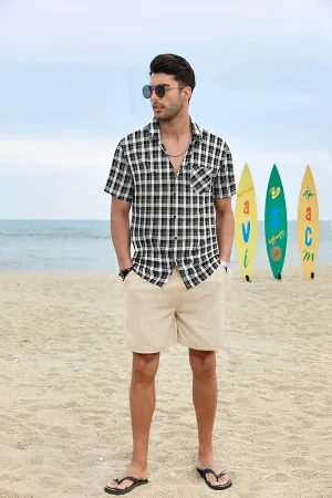 Stylish V-neck beach shirt
