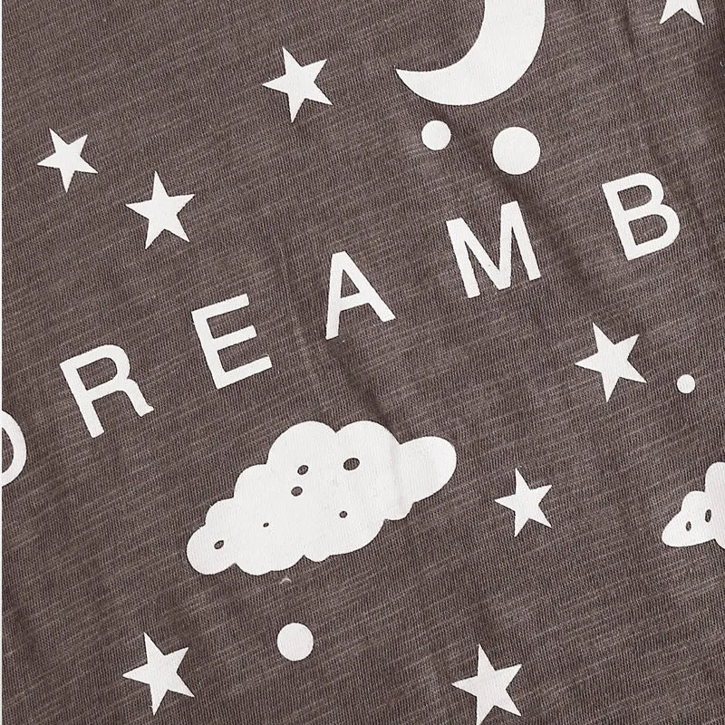 Summer Star Print Kids Homewear Set Breathable Pajamas