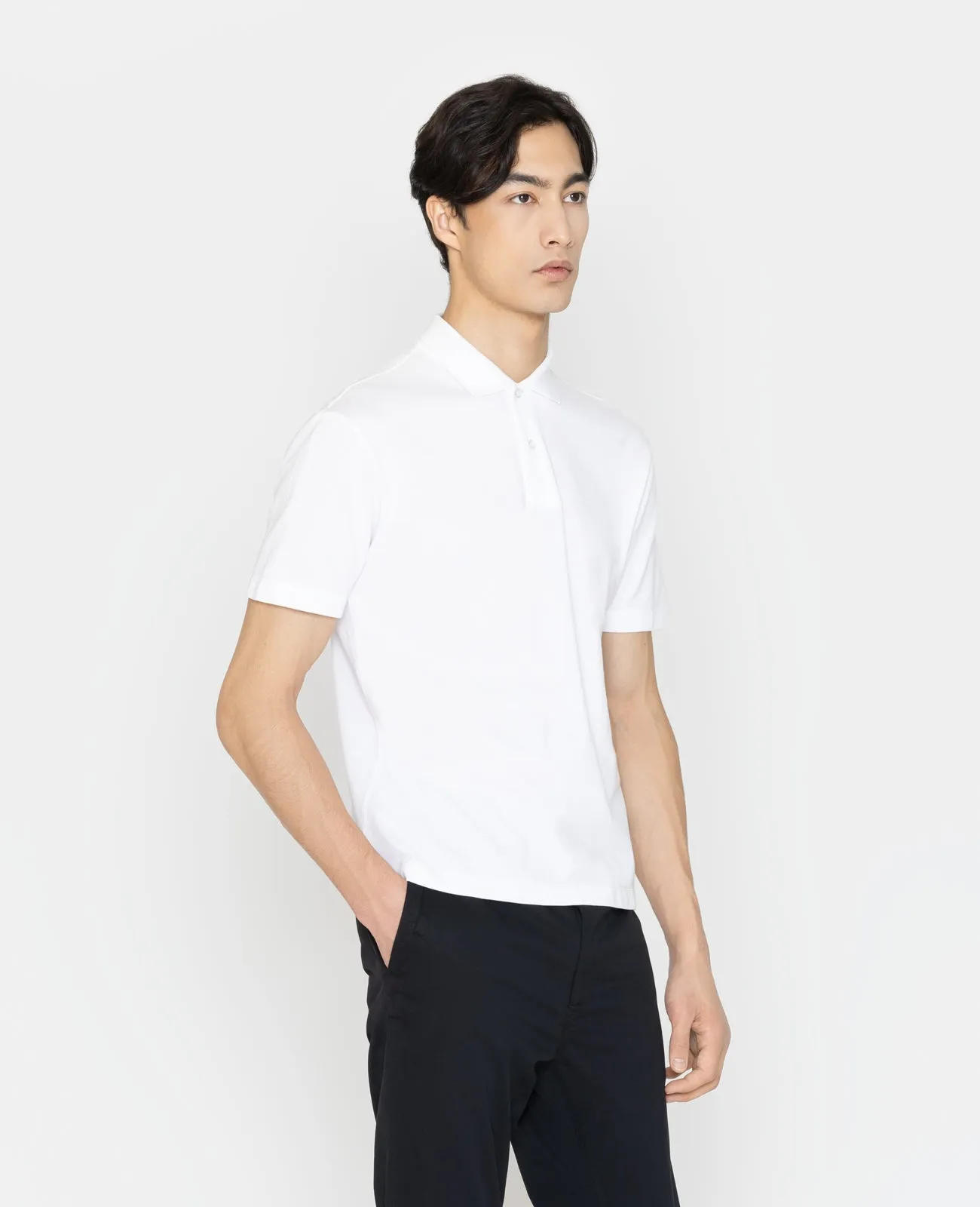 Supima Pique Spread Collar Polo