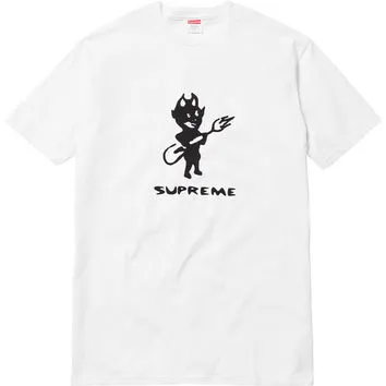 Supreme Devil Tee- White