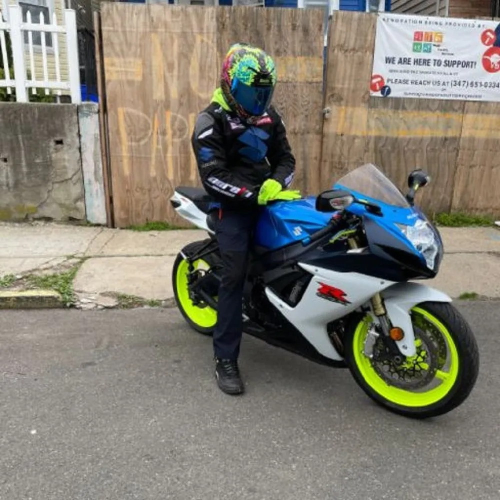 Suzuki Blue Motorcycle Textile Jacket