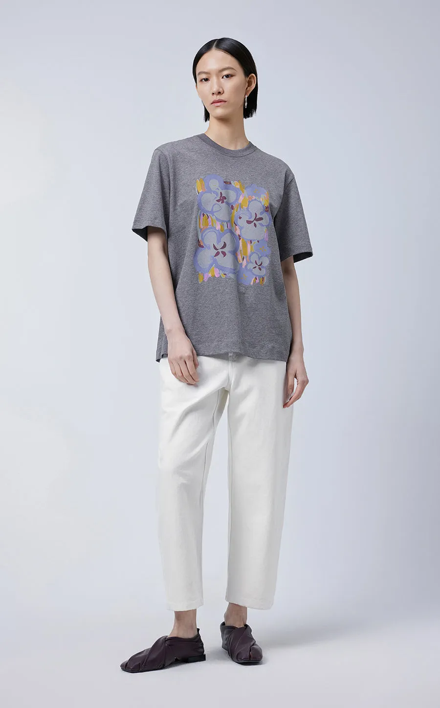 T-shirt / JNBY Floral Prints Cotton T-shirt