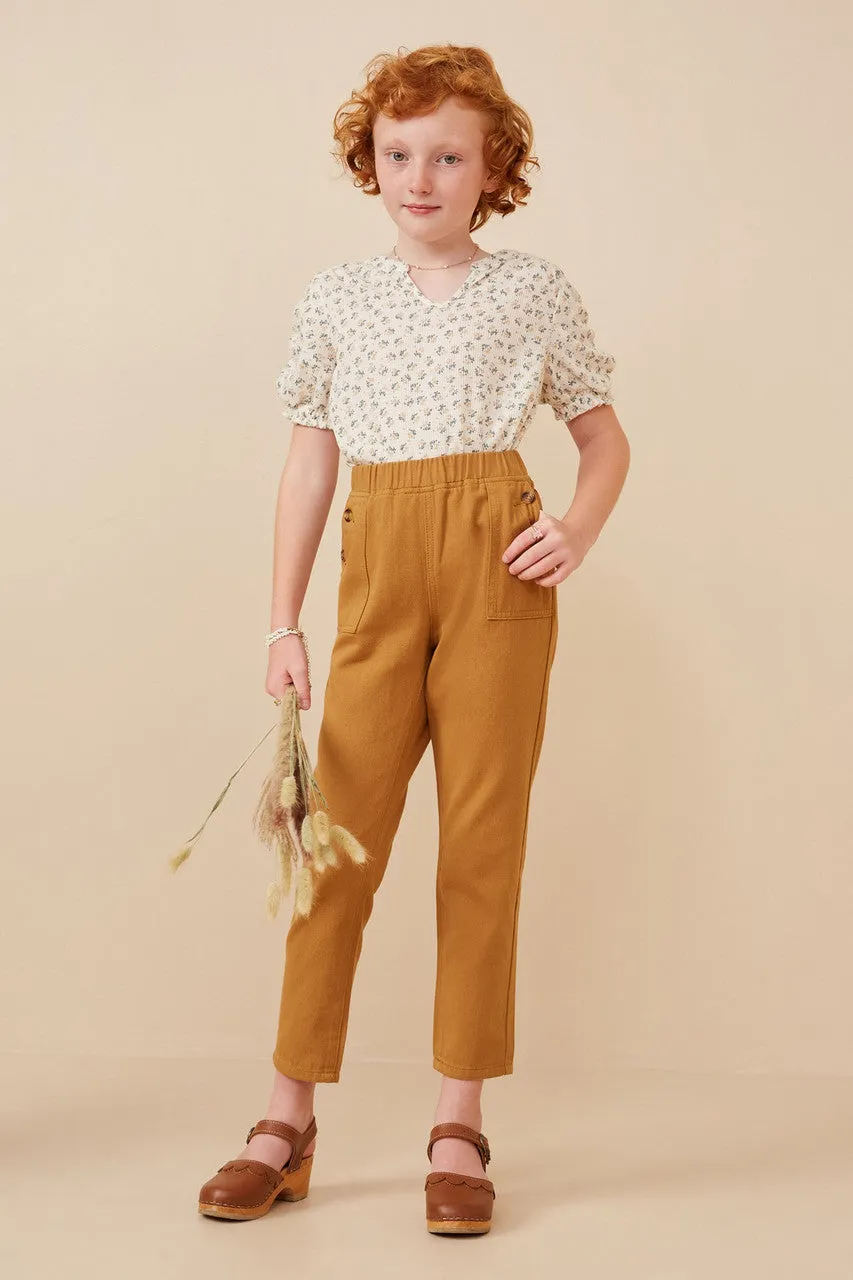 Tapered Twill Pants