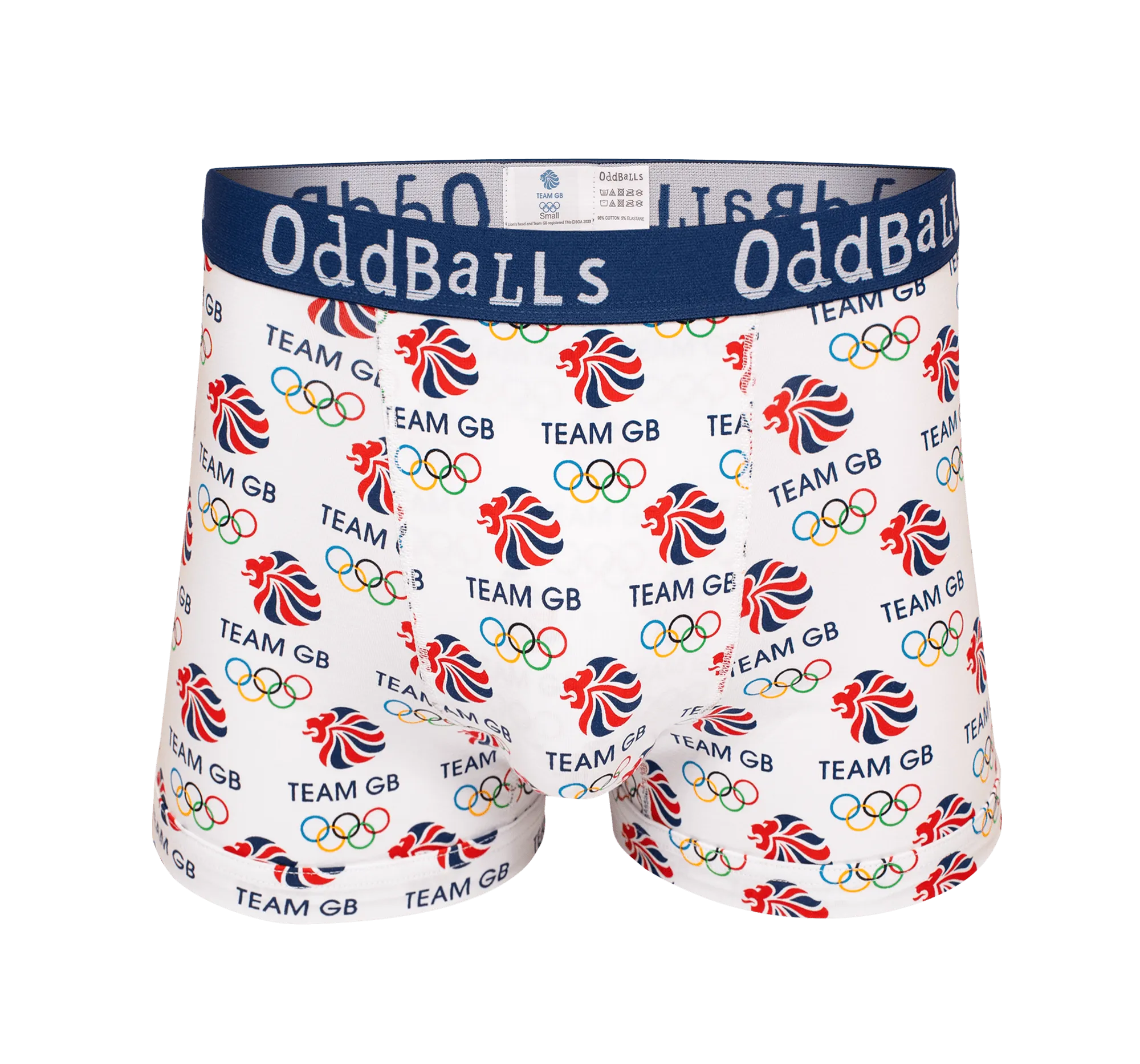 Team GB - White - Mens Boxer Shorts