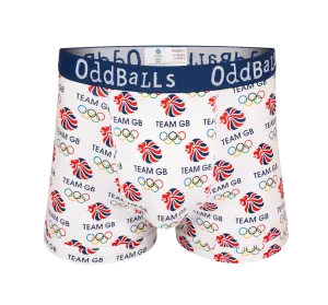Team GB - White - Mens Boxer Shorts