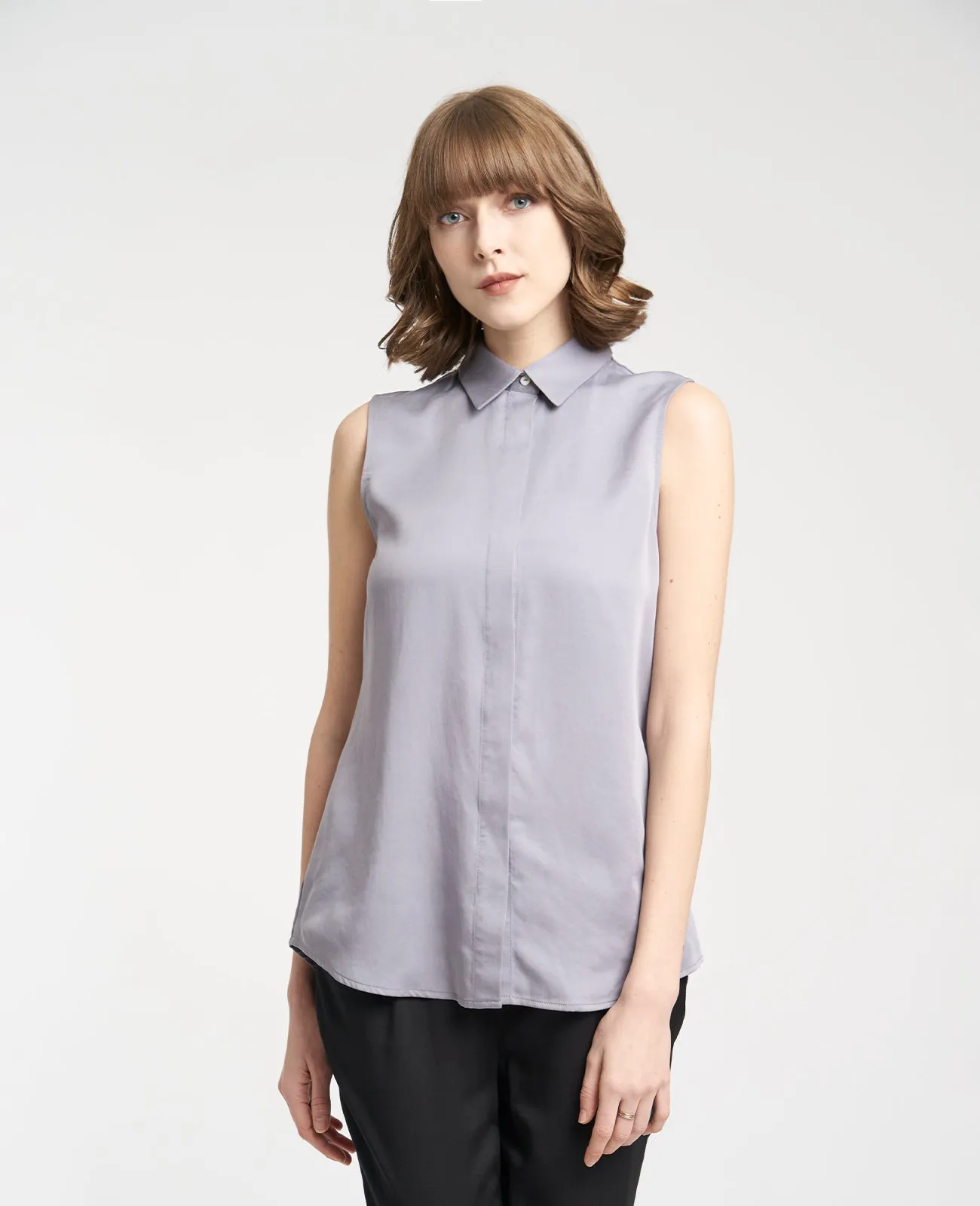 Tencel Sleeveless Shirt