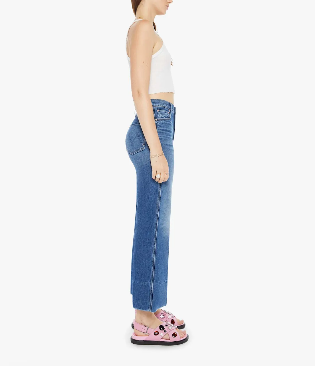 The Maven Wide Hem Ankle in Rags to Riches