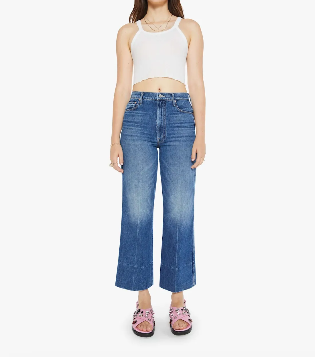 The Maven Wide Hem Ankle in Rags to Riches