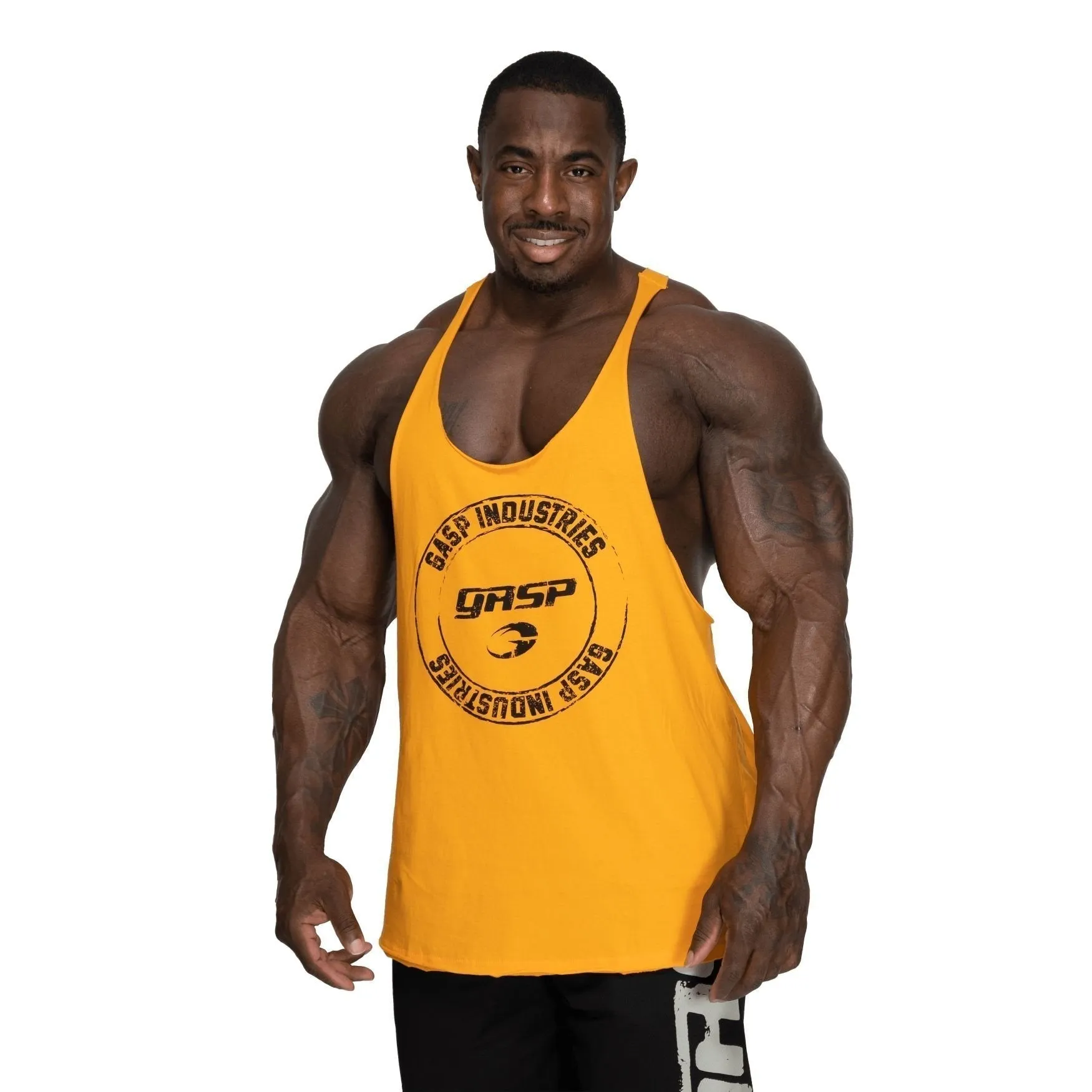 The Pro GASP Stringer - Loose Fit Tank Top for Heavy Workouts | 100% BCI Cotton