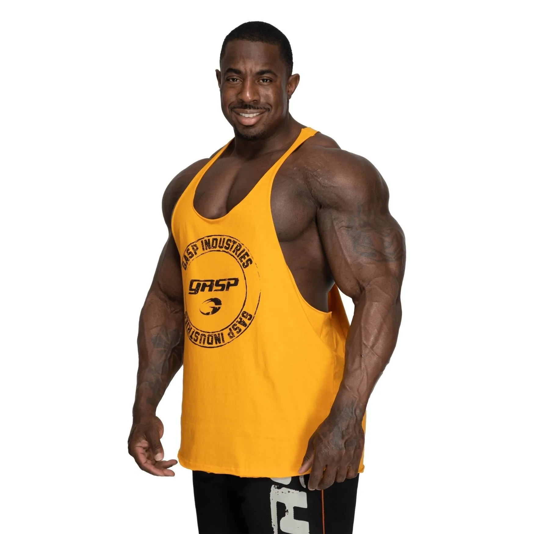 The Pro GASP Stringer - Loose Fit Tank Top for Heavy Workouts | 100% BCI Cotton