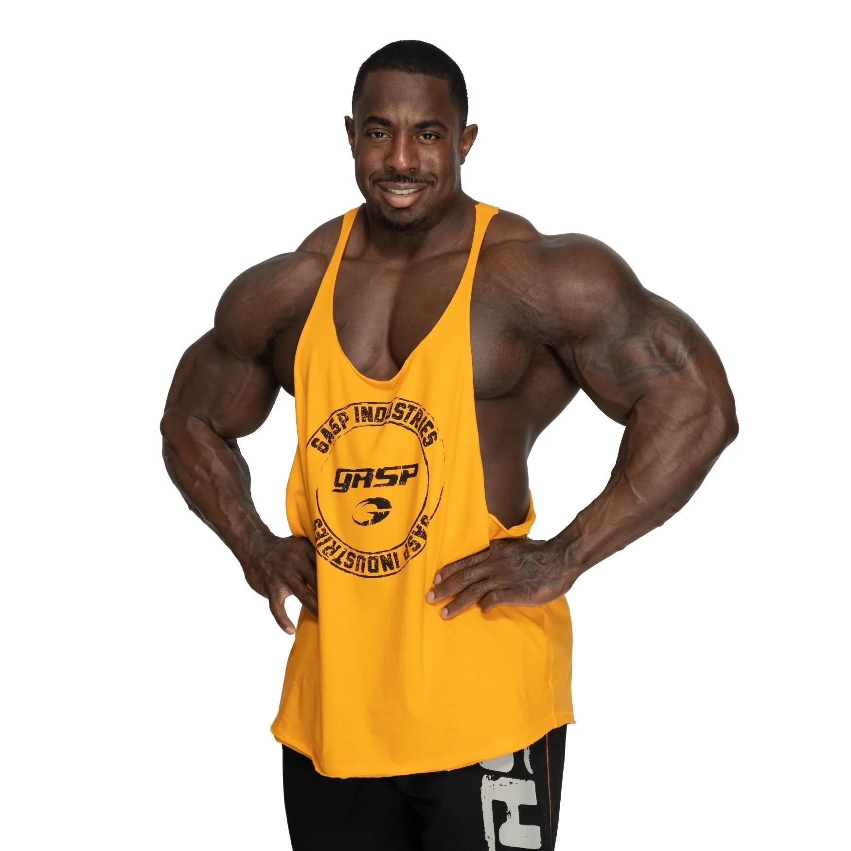 The Pro GASP Stringer - Loose Fit Tank Top for Heavy Workouts | 100% BCI Cotton