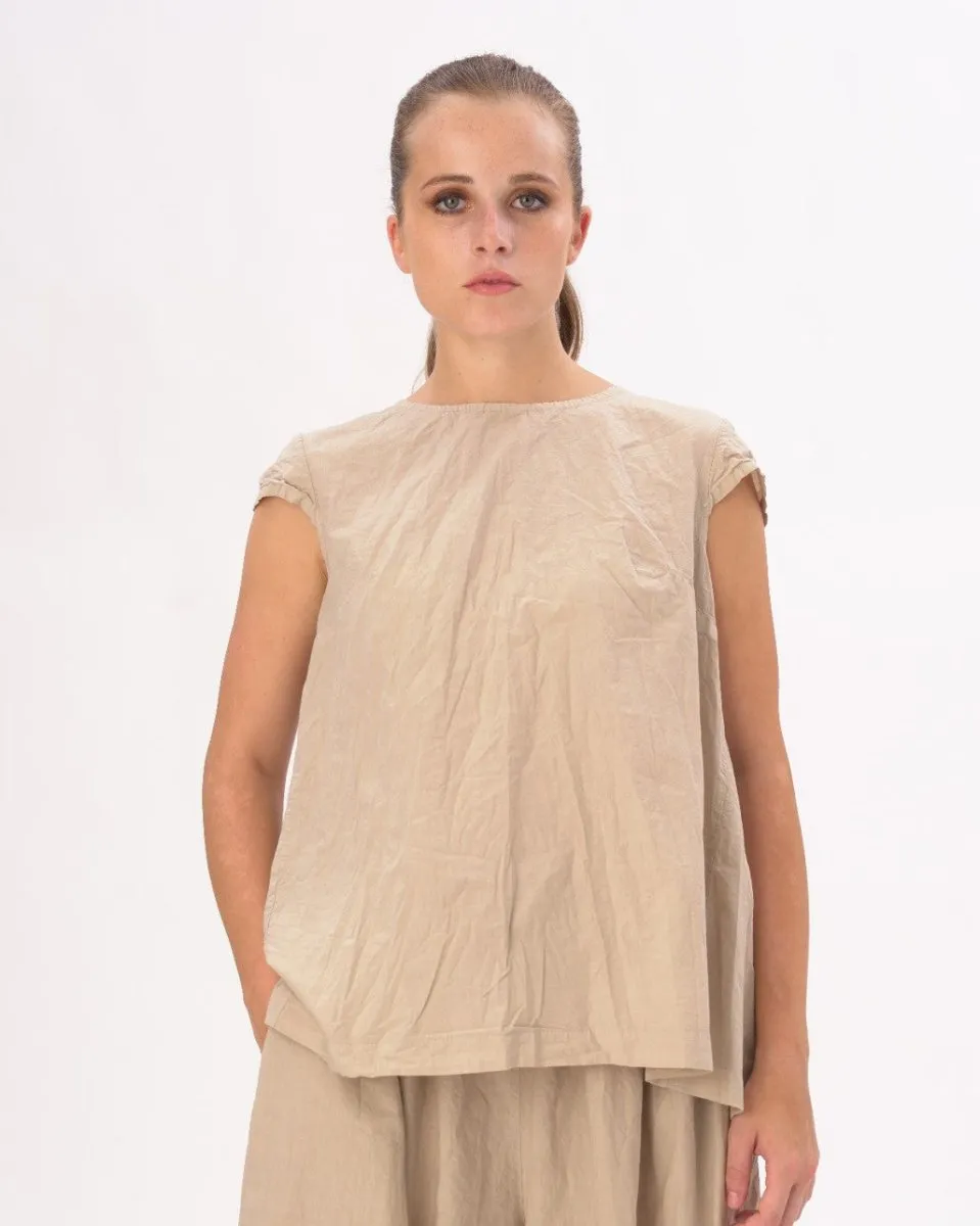 Tiered Waist Ruffled Organic Shirt
