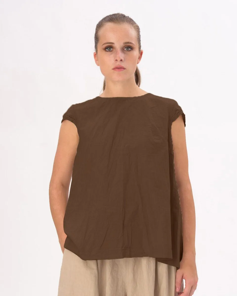 Tiered Waist Ruffled Organic Shirt